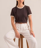 Brown & White