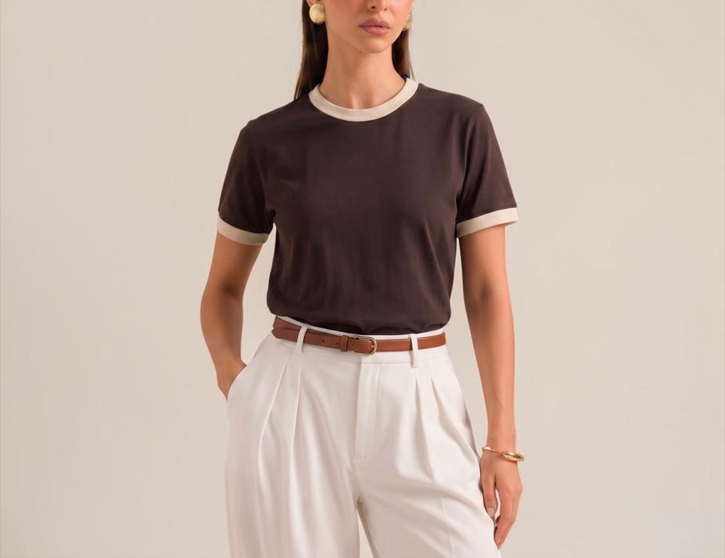 Brown & White
