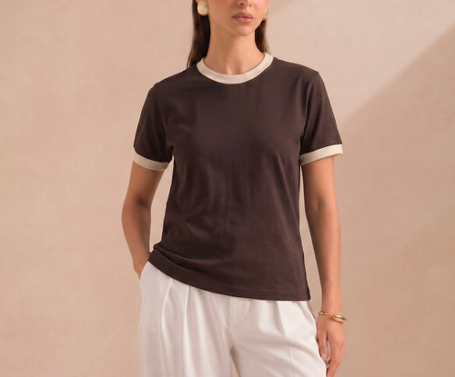 Brown & White